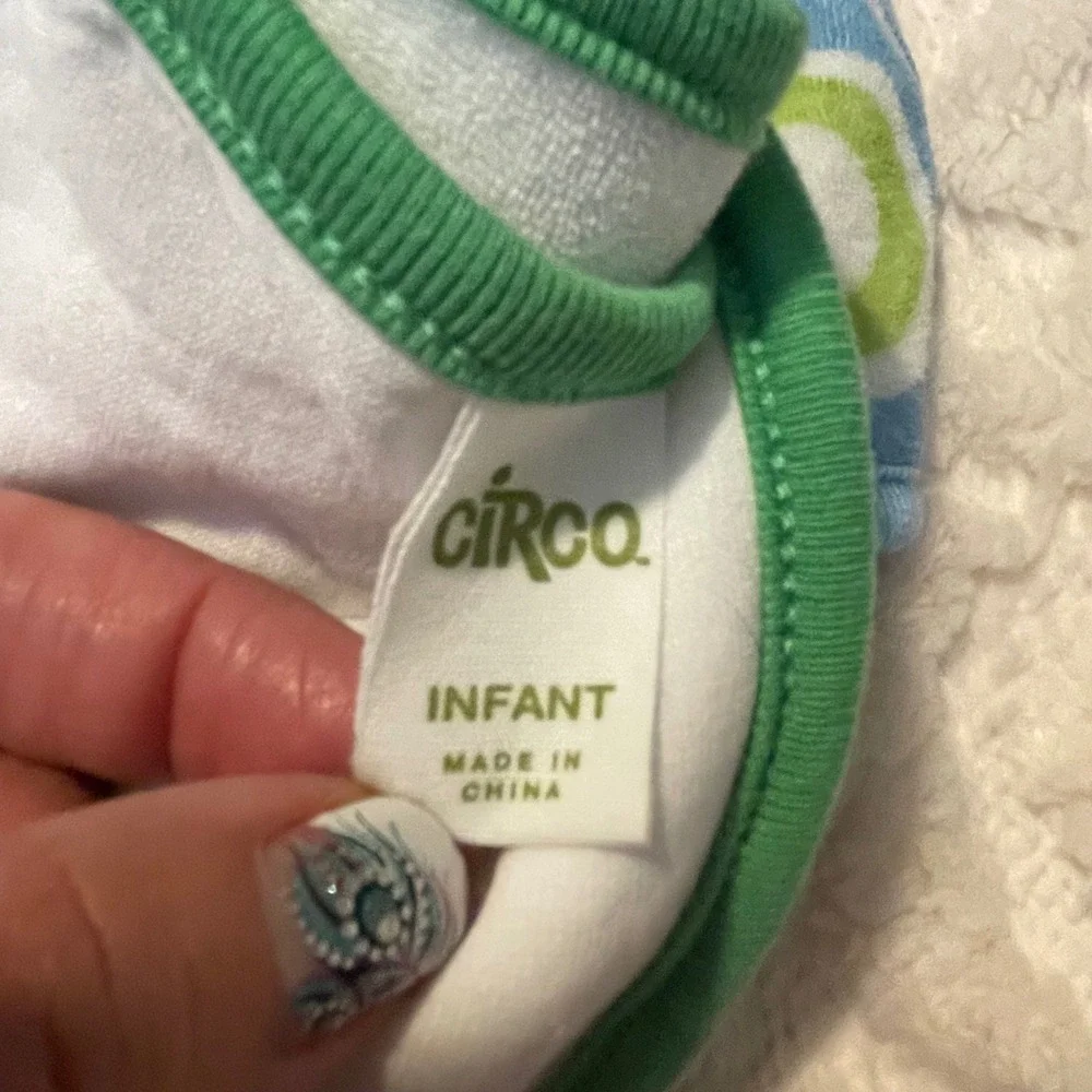 Circo Hooded Baby Bath Towel Set of 3 Whale‎ Turtle Circles Infant wash towels
